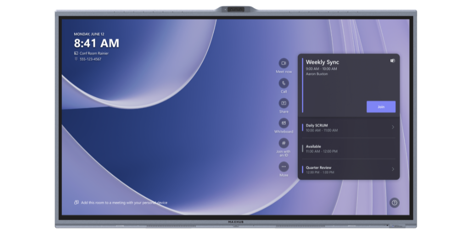 MAXHUB XBoard za Microsoft Teams Rooms