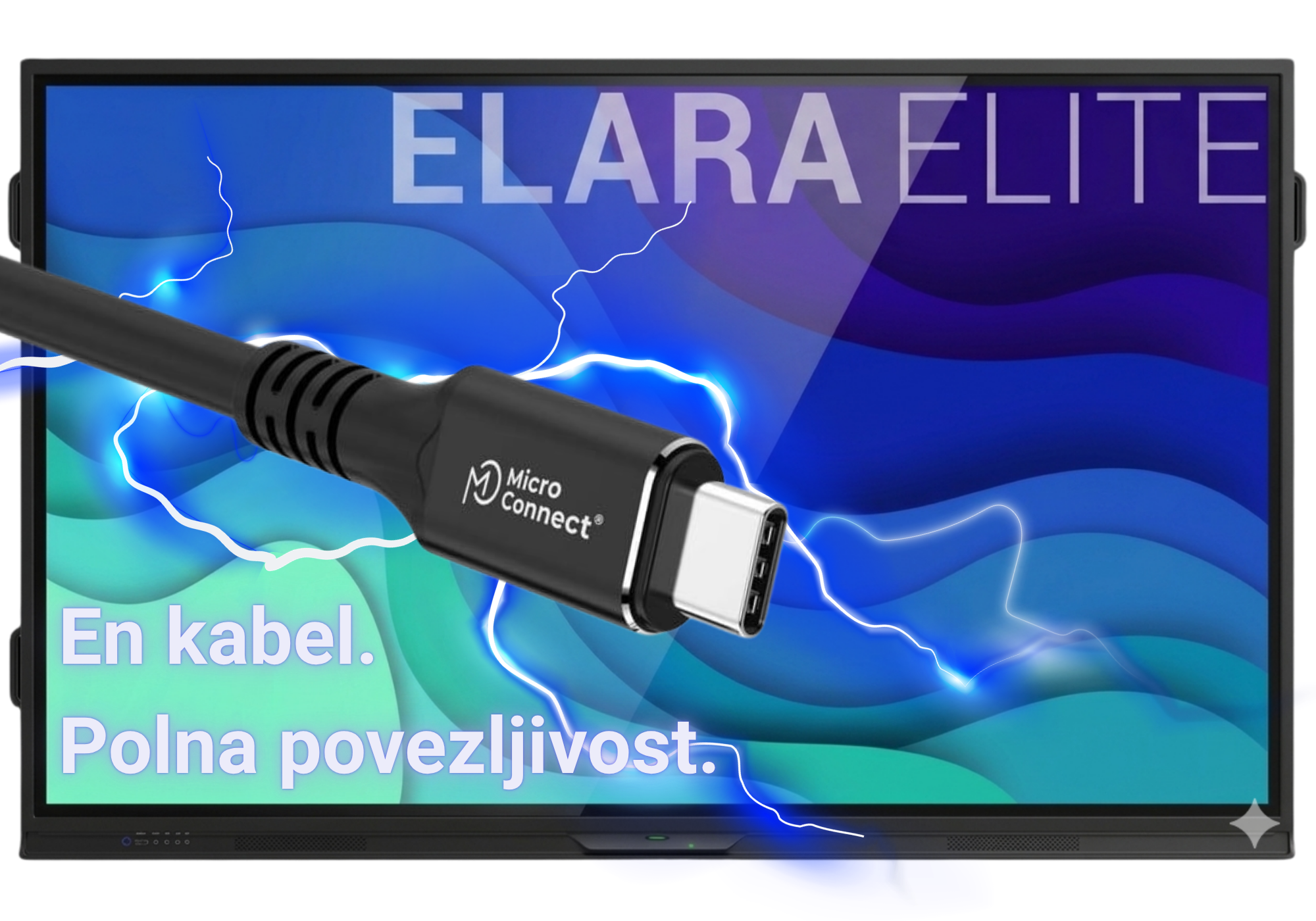 En kabel. Polna povezljivost.